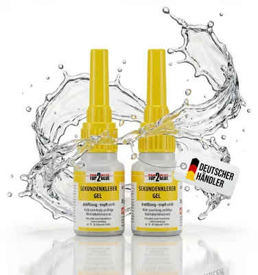 Produktbild von Top2Glue Sekundenkleber 2x 20g Gel Sparset