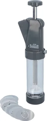 Produktbild von Kekspresse BIRKMANN Easy Baking, Kunststoff, Inklusive 10 Motivscheiben, 8 x 28 x 6 cm