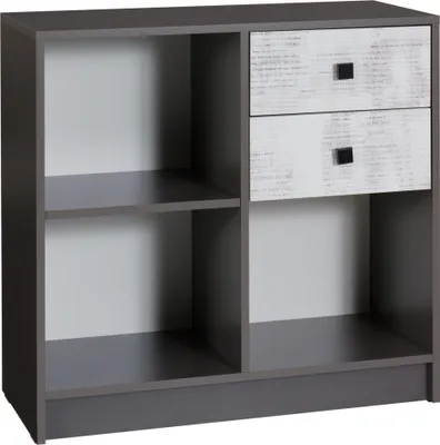 Produktbild von Furniture24 Kommode Tommy 13P Klein Regal mit 2 Schubladen jugendzimmer