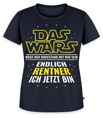 Produktbild von Spreadshirt Endlich Rentner Lustiger Ruhestand Spruch Frauen Premium T-Shirt, M, Navy
