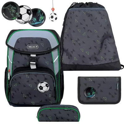 Produktbild von Belmil Schulranzen Set Fußball Jungen 1.Klasse Grundschule Maxi