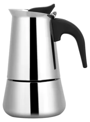 Moka Espressokocher, 100 ml, Edelstahl, tragbar, für Zuhause