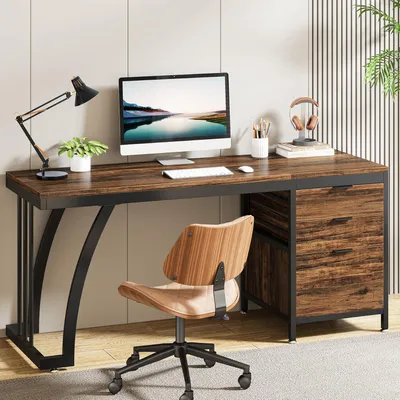 Immagine prodotto di Tavolo per computer - Scrivania per computer - Scrivania - Tavolo per PC - Scrivania - Larghezza 150 cm