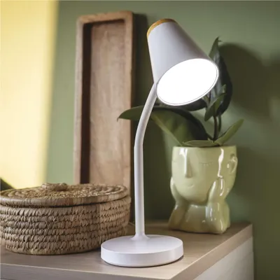 LED stolní lampa TARA, bílá