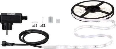 Obrázok produktu pre Sada LED pásikov 5 m, 105 W, IP64, IP67, neutrálna biela, 230 V, 12 V, nízkonapäťové – vonkajšie osvetlenie