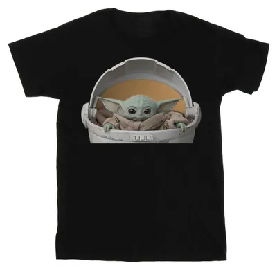 Image de T-shirt Star Wars « The Mandalorian The Child » pour homme BI47151 (M) (noir)