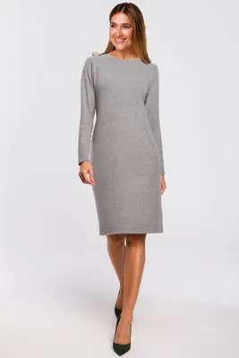 Produktbild von Stylove Midikleid für Frauen Estrilon S178 grau XL