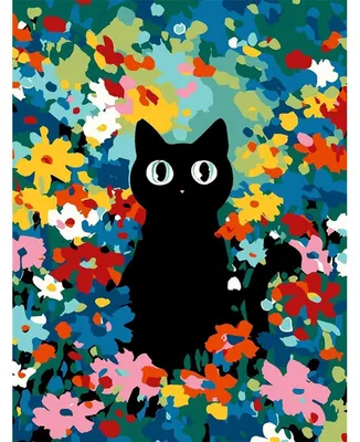 Productafbeelding van Kleurplaten voor volwassenen met kattenmotieven, doe-het-zelf creatieve knutselset, decoratie voor thuis