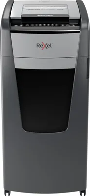 Produktbild von Rexel Optimum AutoFeed+ 750X Aktenvernichter mit Partikelschnitt P-4, 4 x 28 mm, schwarz