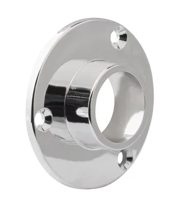Obrázek produktu pro Držák šatní tyče Ø 20mm, plast, chrom 2 ks