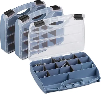 Produktbild von relaxdays Sortierbox 3er Set