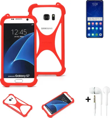 Produktbild von Handy-hülle + Kopfhörer kompatibel mit ZTE Axon 31 5G Schutz-hülle Bumper Silikon Schutz Hülle Cover Case Silikoncase Silikonbumper TPU Softcase