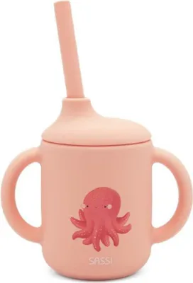 Produktbild von Silikontasse mit Schlauch Octopus / Sassi