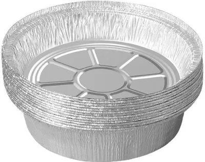 Immagine prodotto di Set per barbecue in alluminio - 10 pezzi - Rivestimento antiaderente - Cubetti per barbecue - Cottura sicura - Vaschetta in alluminio - Accessori per barbecue - 16 cm