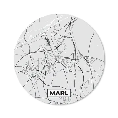 Produktbild von MuchoWow® Mauspad Mousepad Marl - Karte - Stadtplan - Deutschland - Karte 20x20 cm - Mousepads - Maus Mat - Pad - Mausunterlage - Schreibtischmatte