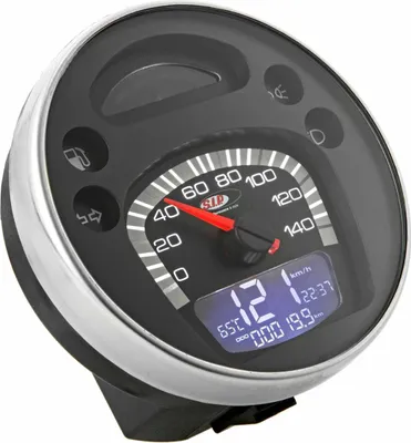 Obrázok produktu pre SIP 2.0 Digitálny/analógový tachometer/rýchlomer 14 000 ot/min čierny 24 funkcií