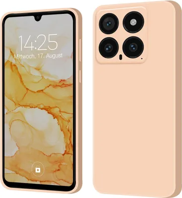 Produktbild von Hülle für Xiaomi 14 Case Cover Bumper Silikon Softgrip Schutzhülle Farbe: Rosa