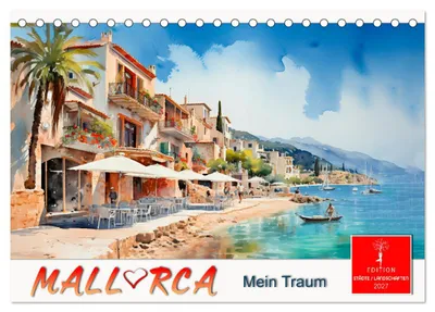 Produktbild von Mallorca mein Traum (Tischkalender 2027 DIN A5 quer), CALVENDO Monatskalender