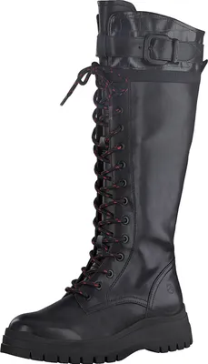 Produktbild von Tamaris Damen Stiefel Schnürstiefel Langschaft 1-25620-25, Größe:37 EU, Farbe:Schwarz