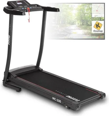 Obrázek produktu pro Skládací běžecký pás s aplikací a měřičem tepové frekvence, 10 km/h, 3 stupně sklonu