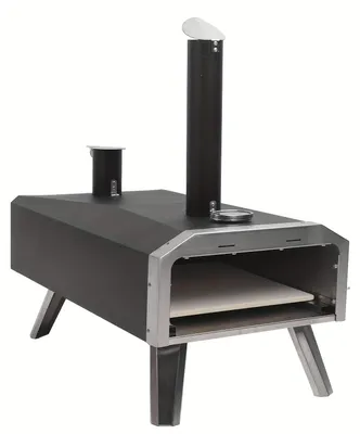 Produktbild von Pizzaofen – Tragbarer Pizza-Grill – Outdoor-Ofen – Holzofen – Pizza-Kocher – Edelstahl