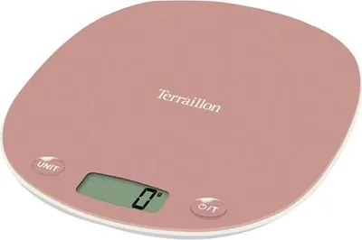 Image de Balance de cuisine electronique 3kg/1g rose - Terraillon - MACARON FLEUR DE CERISIER -
