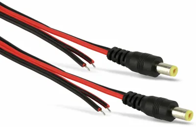 Produktbild von Stromversorgungskabel, Hohlstecker, 5,5/2,1mm, 1000mm, 2 Stück
