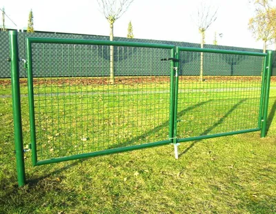 Produktbild von Doppelflügeltor 300x100cm Gartentor Gartenzaun 55389 Tor Flügeltor Hoftor 3m