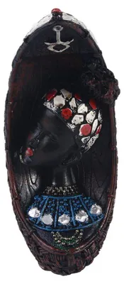 Afrikanische Frau Figur aus Harz, 16,5 cm, Tischdeko