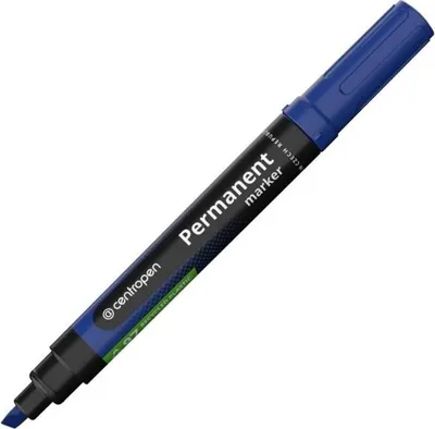 Obrázek produktu pro Permanentní popisovač Centropen 8576 - zkosený hrot, modrý