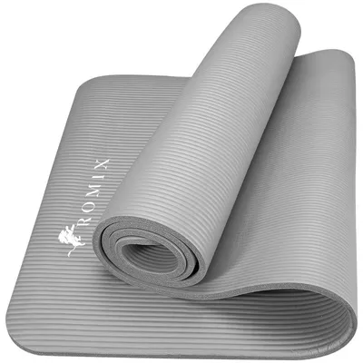 Zdjęcie produktu dla Mata do jogi - 180 x 61 cm - 15 mm - NBR - Antypoślizgowa - Z torbą i paskiem