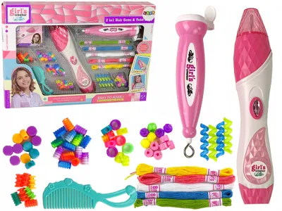 Produktbild von Leantoys Haarflechtset mit Perlen (Spielzeug)