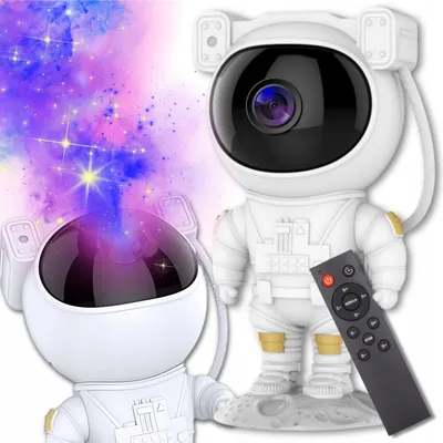 Obrázek produktu pro Astronautský Hvězdný Projektor 4. Gen. Projektor + Dálkové Ovládání, 8 Režimů, 90Min Časovač