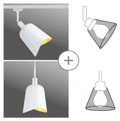 Immagine prodotto di Paralume Alvaro DecoSystems 144mm bianco, oro opaco