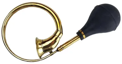 Produktbild von Autohupe Ballhupe Oldtimerhupe Fanhupe Autohorn Tröte groß Messing