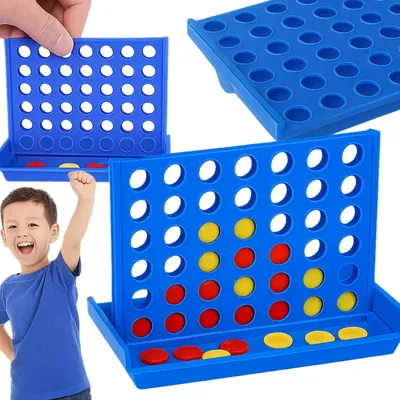 Produktbild von Bingo Spiel Reisespiel Familienspiel 4 Gewinnt Logikspiel Strategiespiel Kinder Erwachsene 13x9,5x9,5 cm