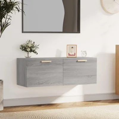 Produktbild von Wandschrank in Grau Sonoma, 100 x 36,5 x 35 cm aus Holzwerkstoff