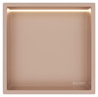 Obrázok produktu pre BALNEO nástenná nika WALL-BOX ONE 30 × 30 × 10 cm v medenej farbe