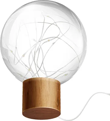 Zdjęcie produktu dla Nowatorska lampka LED z drewnianą podstawą Romantyczne światło Dekoracja domu