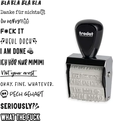 Produktbild von trodat Kreativstempel Creative Mini "Böse Sprüche"