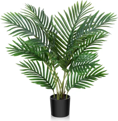 Zdjęcie produktu dla Fopamtri Sztuczna roślina Areca Sztuczna palma 60cm Sztuczna roślina Zielona Tropikalna dekoracja