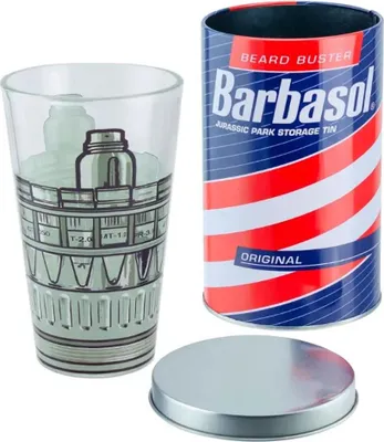 Imagen del producto de Paladone, vaso Barbasol, de vidrio transparente, 1 unidad, forma de cono, color claro, 0,45 ml