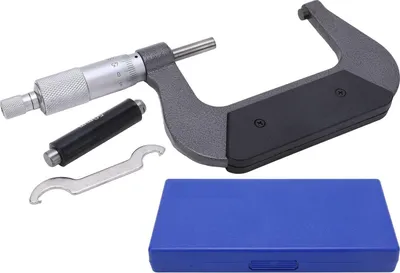 Produktbild von Mikrometer 0-25 mm/25-50 mm/50-75 mm/75-100 mm tragbarer Aluminiumlegierung Mikrometer 0,01 mm Präzisionsmessinstrumente für Maschinenbau (50-75 mm)