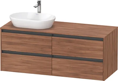 Produktbild von Duravit Ketho.2 Wastafelonderkast 140x55x56,8 cm Mat Noten