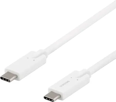 Immagine prodotto di DELTACO USB-C - Cavo USB-C, 5Gbit/s, 5A, 2M, bianco