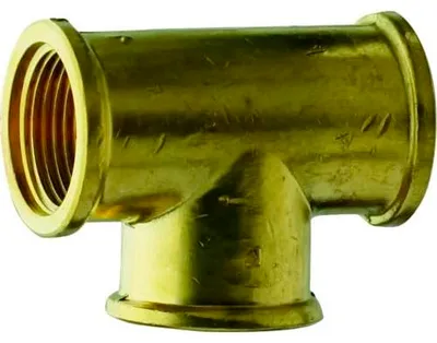 Produktbild von sanicomfort T-Stück Messing blank 26,9mm (3/4") IG