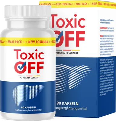Image de Toxic Off Capsules - avec des ingrédients naturels - convient aux femmes & aux hommes - contenu de 90 capsules