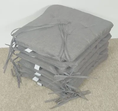 Produktbild von Rattani Sitzkissen, Stuhlkissen Marina "trapez" dunkelgrau Set 6