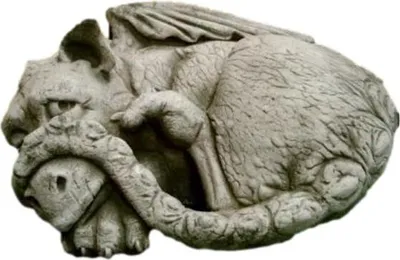 Produktbild von Schöner Drache Peep perfekt für den Garten die Terrasse oder den Vorgarten ist Frostfest Witterungsbeständig und Neu 22cm H, PGS-016