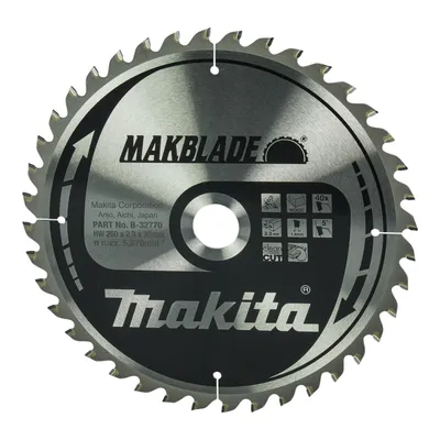 Zdjęcie produktu dla Makita MAKBLADE Sägeblatt 260x30x40Z